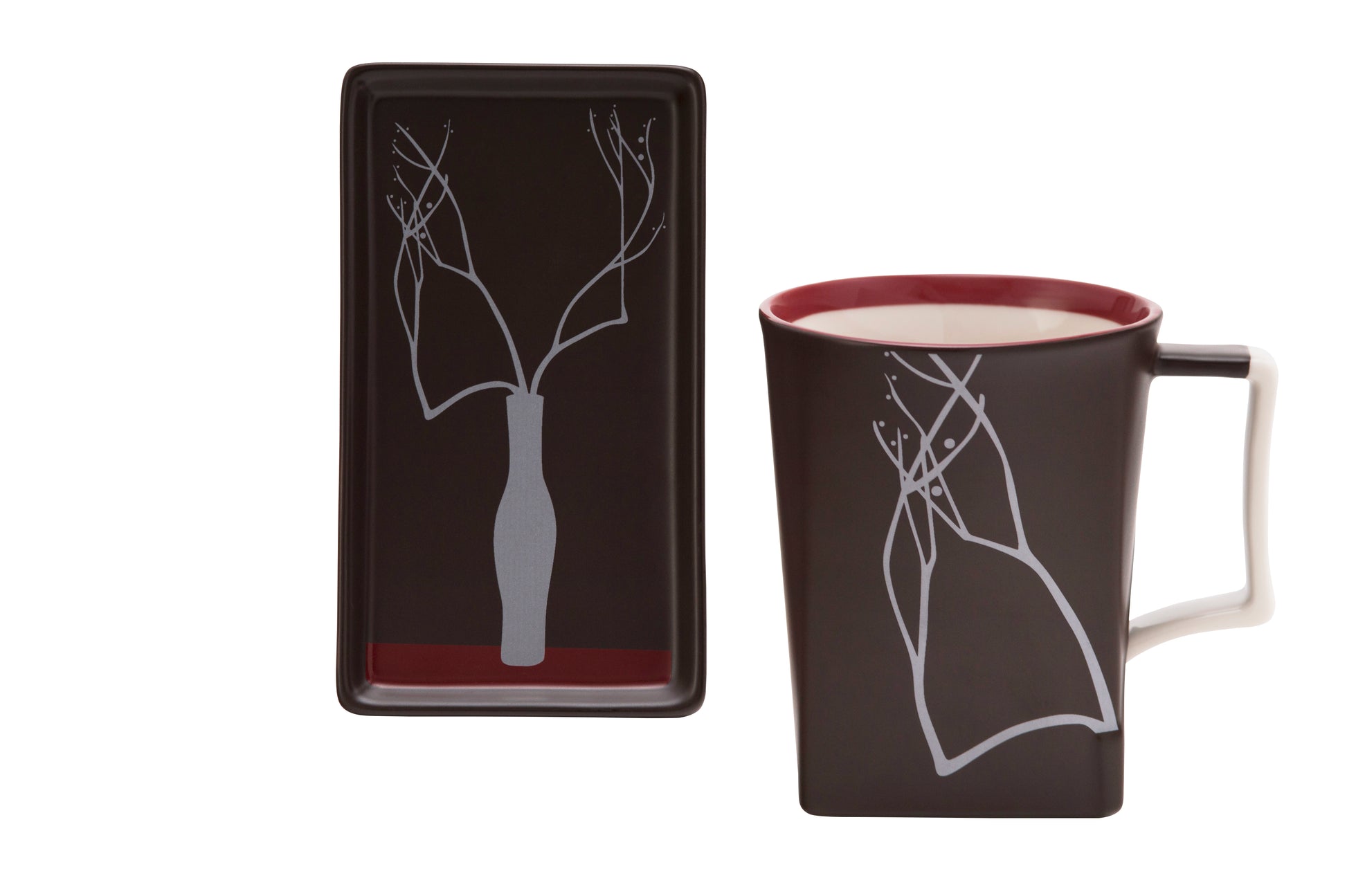 Wintersweet Mug & Dessert Plate Set | Ceramicraze