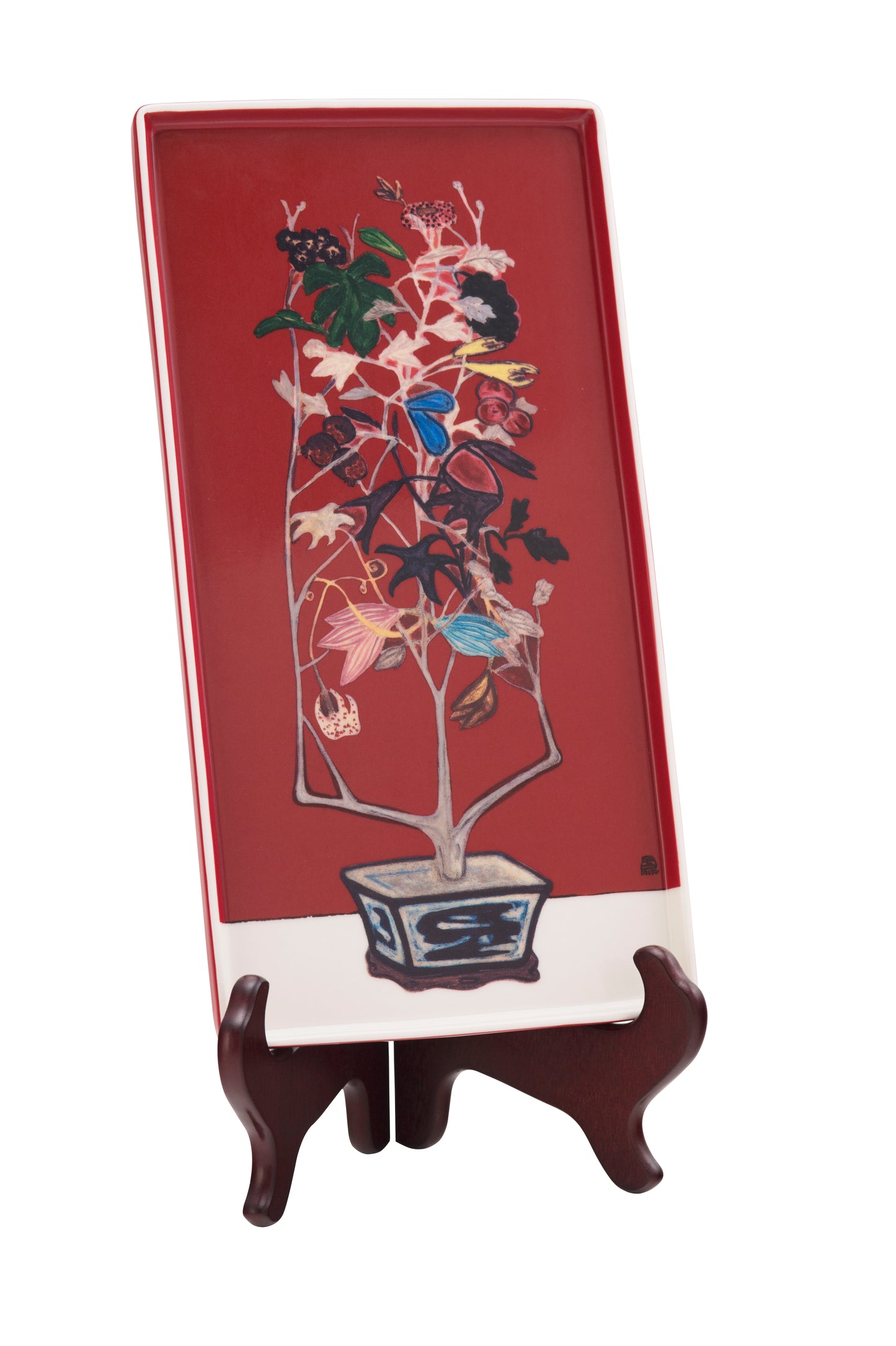 Blooming Splendor (Vase/Large Plate)