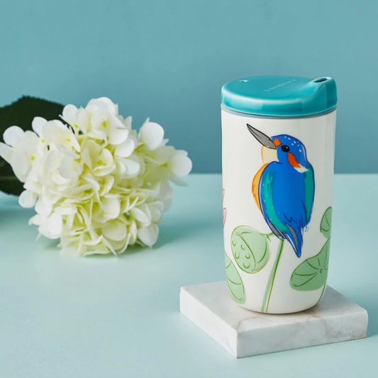 The Vibrant Chirp of the Kingfisher - TW Kingfisher (Double-Walled Tumbler)
